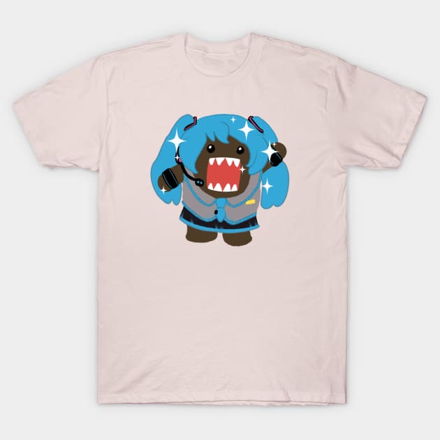 Domo-Miku T-Shirt by AmyNewBlue